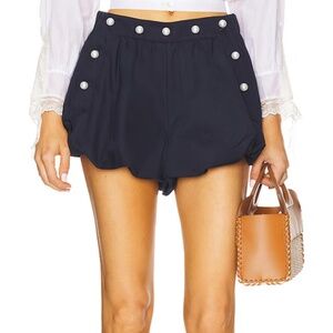 Sea Suzette Sportswear Bubble Shorts in Navy